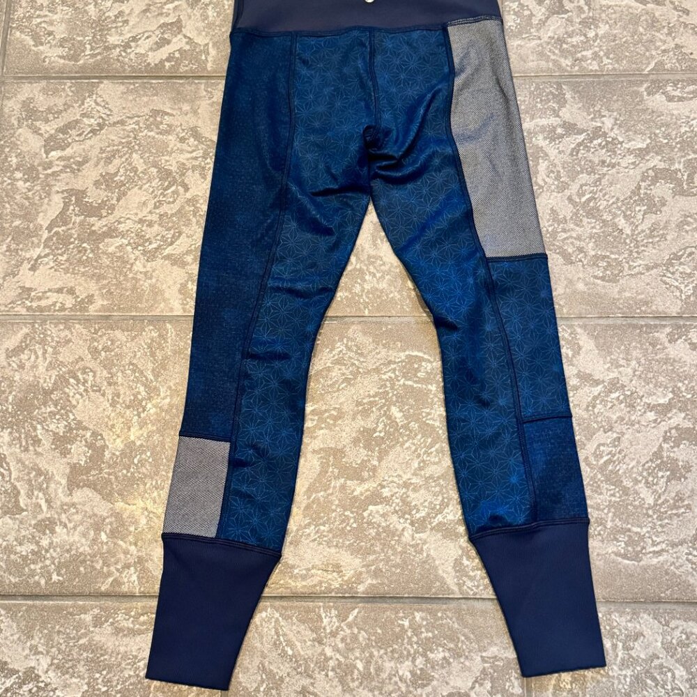 Lululemon Wunder Under Sashiko Jogger Pants Womens Size 4 Blue Camo Inseam 25” - Picture 4 of 10